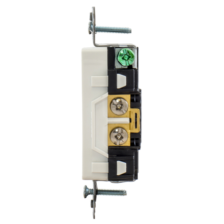 Hubbell Wiring Device-Kellems Commercial Specification Grade Style Line Decorator Duplex Receptacles DR20WHIWRTR